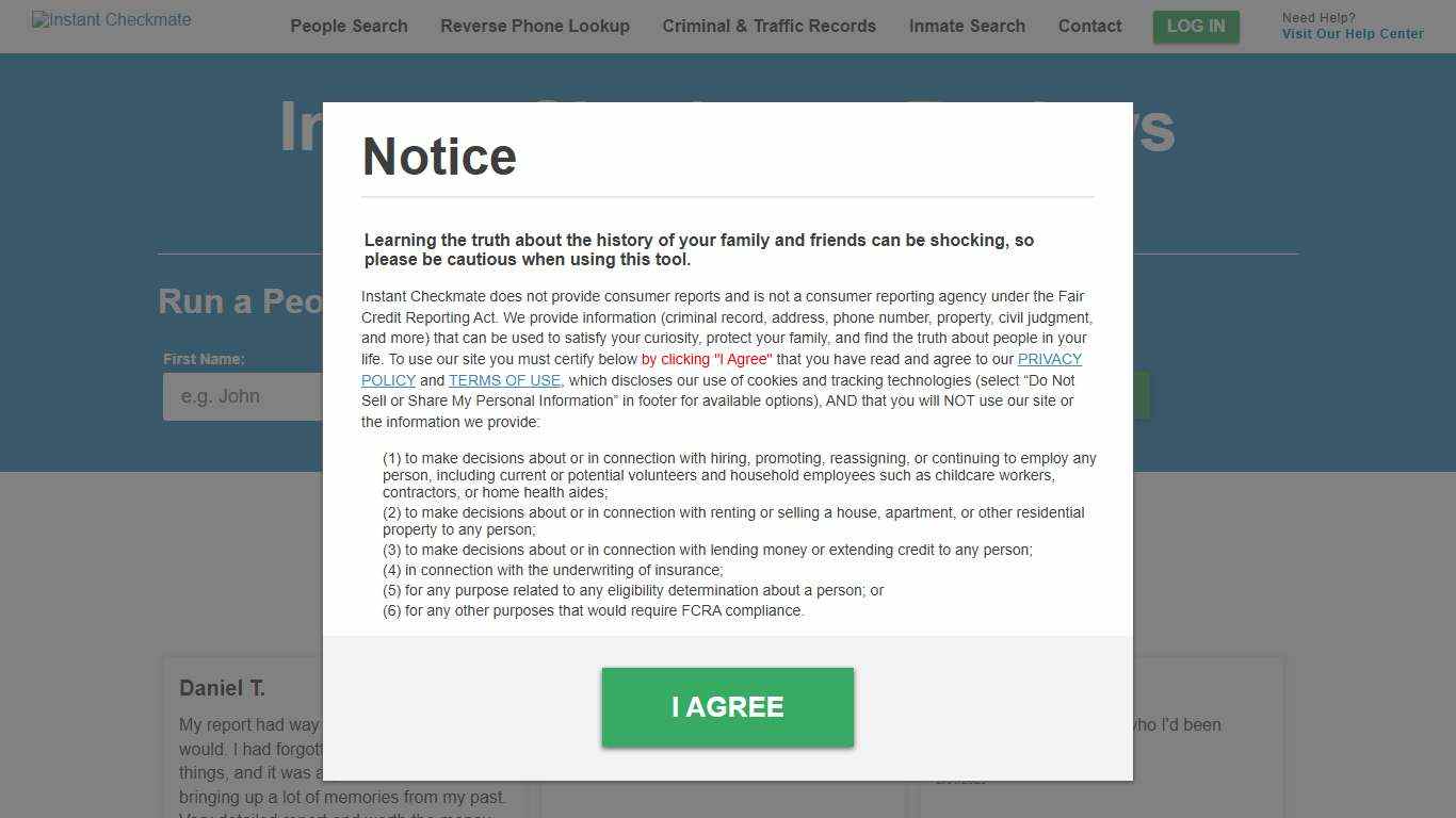 Instant Checkmate Customer Reviews | Instant Checkmate
